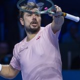 Stan Wawrinka s'est imposé à Bratislava mercredi KEYSTONE/EPA/GEORGIOS KEFALAS